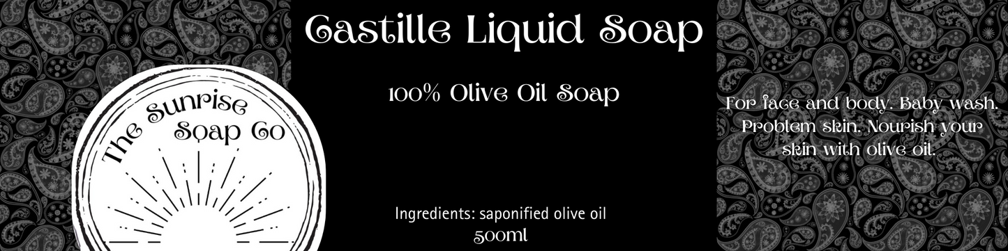 Castille Liquid Soap 500ml 100% Olive Oil