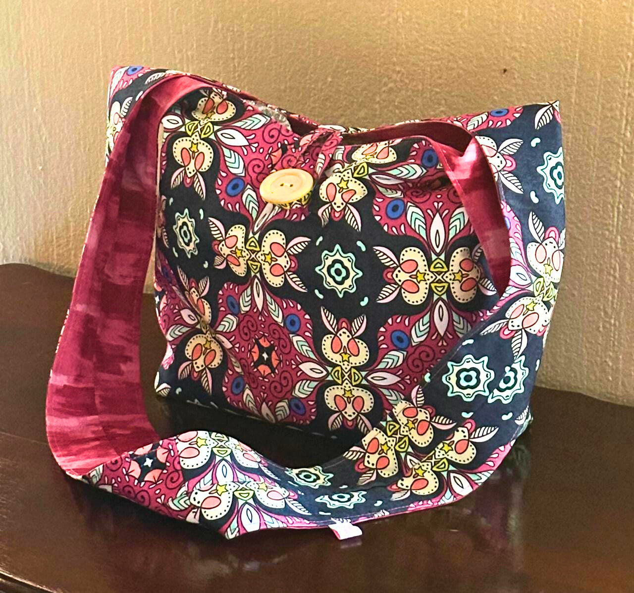 Reversible Sling Bag - Pink Camo