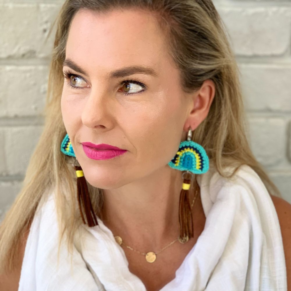 Large Boho Crochet Earring 1