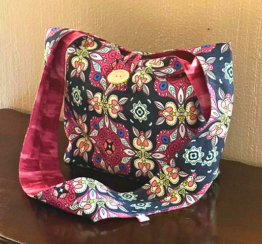 Reversible Sling Bag - Pink Camo